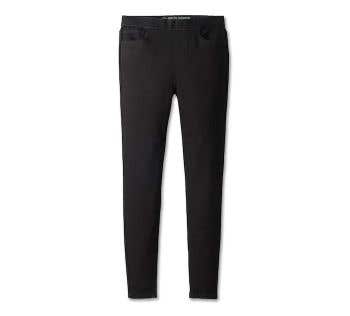 HARLEY-DAVIDSON WOMENS HIGH RISE SKINNY PULL ON JEANS
