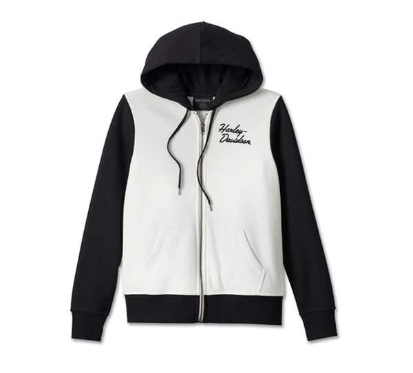 HARLEY-DAVIDSON WOMENS SPECIAL BAR & SHIELD ZIP FRONT HOODIE