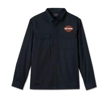 HARLEY-DAVIDSON MENS BAR & SHIELD LONG SLEEVE SHIRT