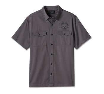 HARLEY-DAVIDSON MENS WILLIE G   SKULL SHIRT