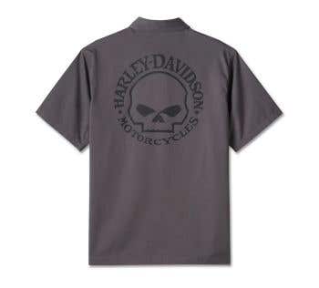 HARLEY-DAVIDSON MENS WILLIE G   SKULL SHIRT