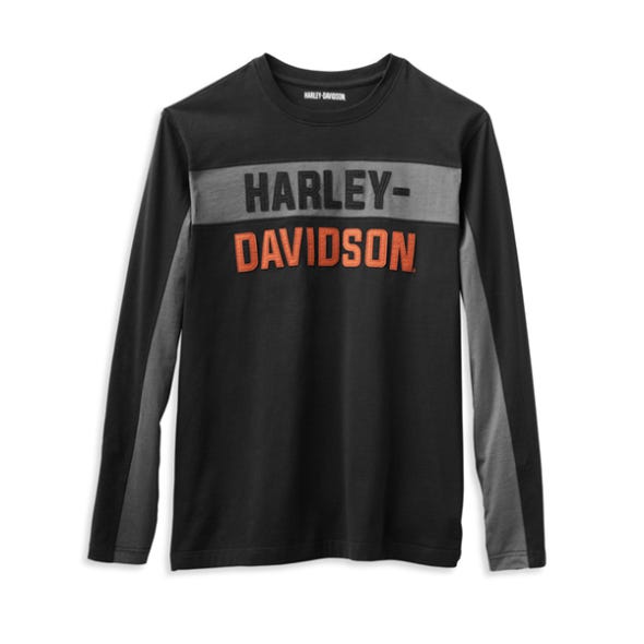 HARLEY-DAVIDSON MENS COPPERBLOCK BLOCK LETTER TEE
