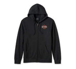 HARLEY-DAVIDSON MENS BAR & SHIELD ZIP-UP HOODIE