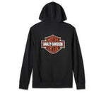 HARLEY-DAVIDSON MENS BAR & SHIELD ZIP-UP HOODIE