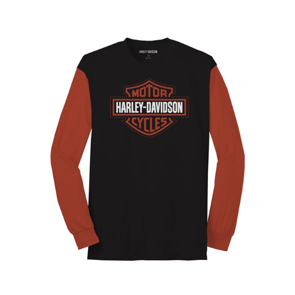 HARLEY-DAVIDSON MENS COLORBLOCK TEE BEAUTY