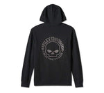 HARLEY-DAVIDSON MENS WILLIE G   SKULL ZIP-UP HOODIE