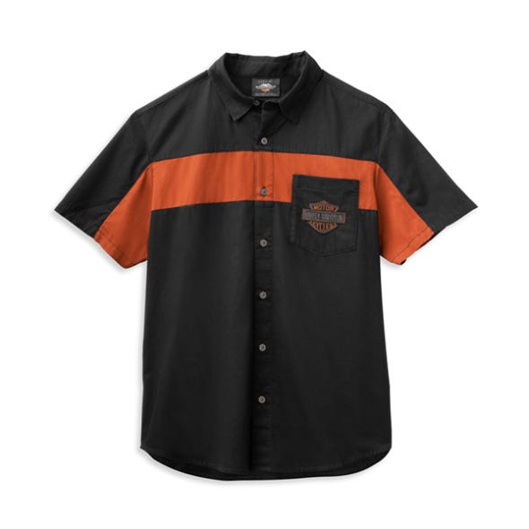 HARLEY-DAVIDSON MENS COPPERBLOCK LOGO SHIRT