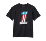 HARLEY-DAVIDSON MENS #1 RACING TEE