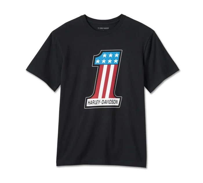 HARLEY-DAVIDSON MENS #1 RACING TEE