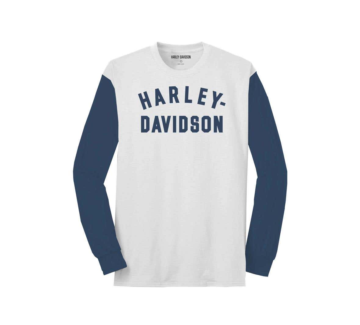 HARLEY-DAVIDSON MENS STAPLE COLORBLOCK TEE