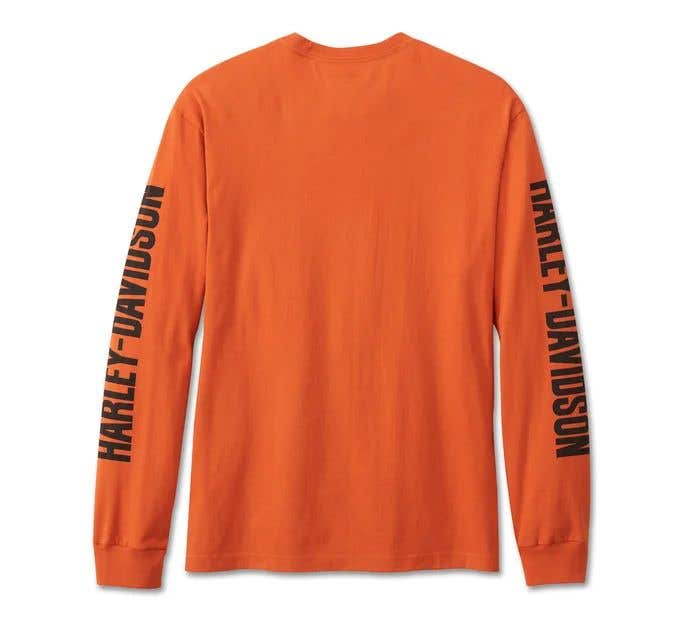 HARLEY-DAVIDSON MENS BAR & SHIELD LONG SLEEVE TEE