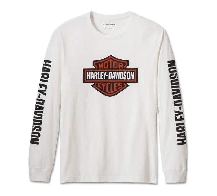 HARLEY-DAVIDSON MENS BAR & SHIELD LONG SLEEVE TEE