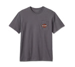 HARLEY-DAVIDSON MENS BAR & SHIELD POCKET TEE