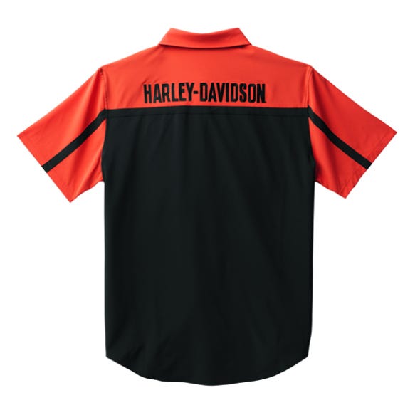 HARLEY-DAVIDSON MENS COOLCORE SHIRT COLORBLOCKED