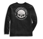 HARLEY-DAVIDSON MENS SKULL LONG SLEEVE TEE