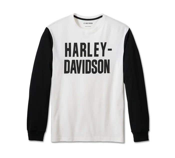 HARLEY-DAVIDSON MENS FOUNDATION LONG SLEEVE TEE