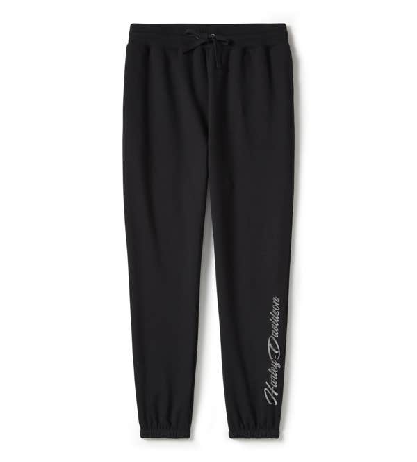 HARLEY-DAVIDSON WOMENS ESSENTIAL BLING FLEECE JOGGER