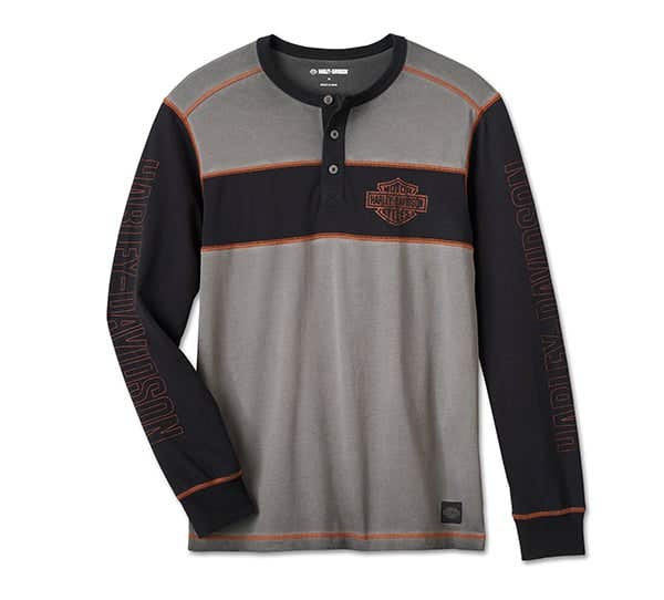 HARLEY-DAVIDSON MENS IRON BAR HENLEY