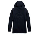 HARLEY-DAVIDSON WOMENS LONG LINE LOGO HOODIE