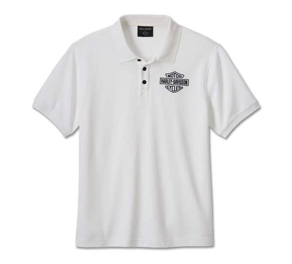 HARLEY-DAVIDSON MENS BAR & SHIELD POLO SHIRT