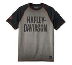 HARLEY-DAVIDSON MENS IRON BAR RAGLAN TEE