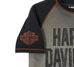 HARLEY-DAVIDSON MENS IRON BAR RAGLAN TEE