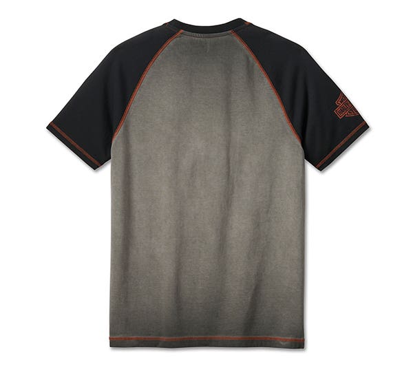 HARLEY-DAVIDSON MENS IRON BAR RAGLAN TEE