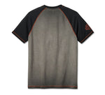 HARLEY-DAVIDSON MENS IRON BAR RAGLAN TEE
