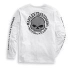 HARLEY-DAVIDSON MENS WILLIE G   SKULL LONG SLEEVE TEE