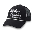 HARLEY-DAVIDSON WOMENS SCRIPT TRUCKER CAP