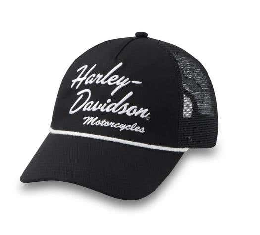 HARLEY-DAVIDSON WOMENS SCRIPT TRUCKER CAP