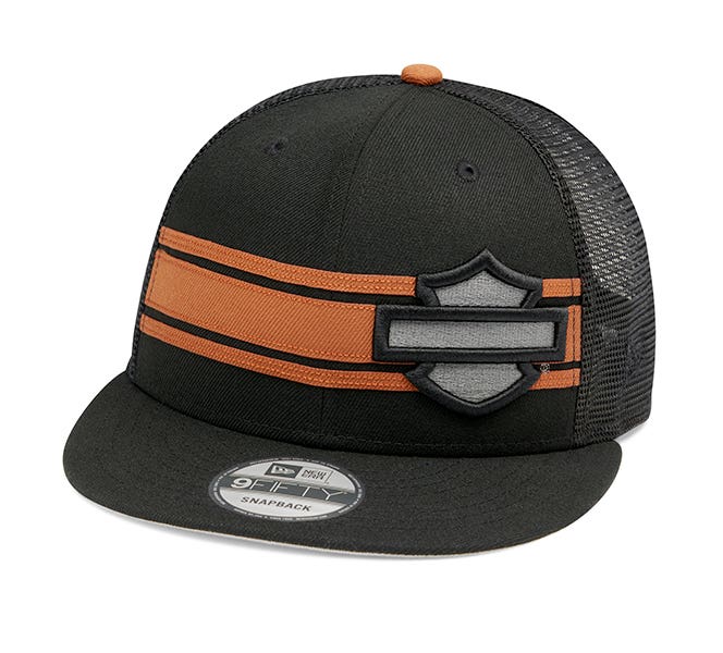 HARLEY-DAVIDSON MENS STRIPE AND LOGO 9FIFTY CAP