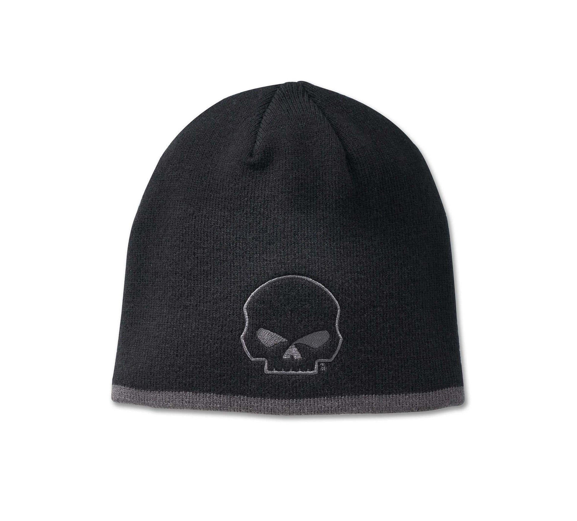HARLEY-DAVIDSON MENS WILLIE G  SKULL KNIT BEANIE