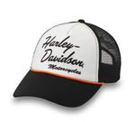 HARLEY-DAVIDSON WOMENS SCRIPT TRUCKER CAP