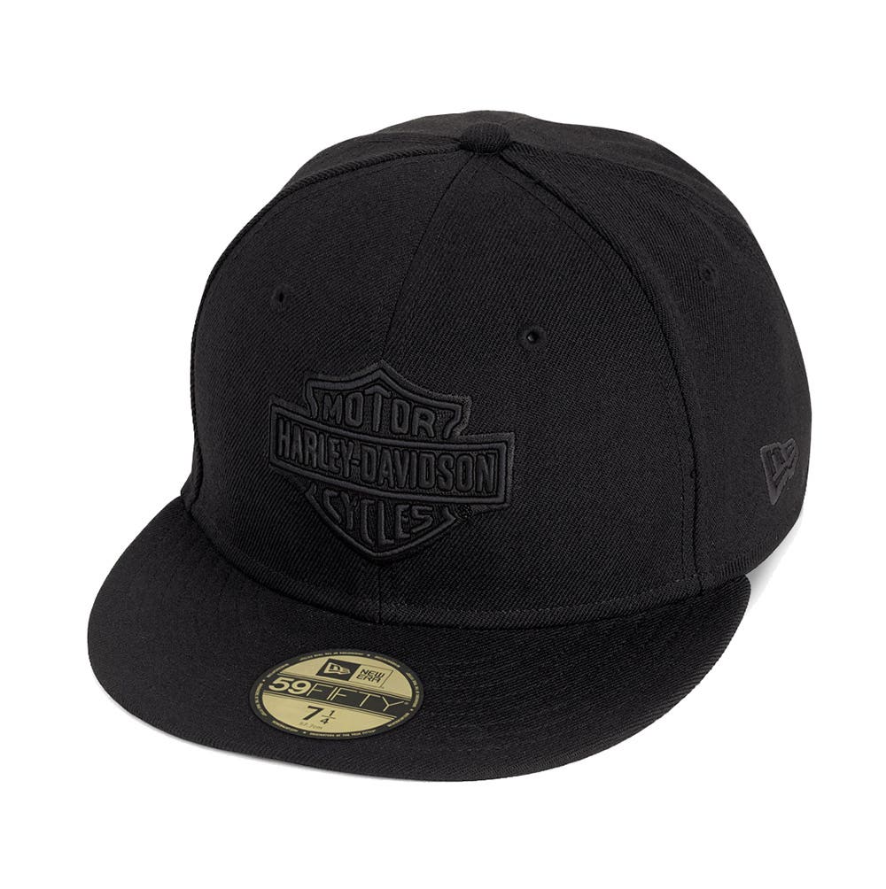 HARLEY-DAVIDSON MENS TONAL BAR & SHIELD LOGO 59FIFTY CAP