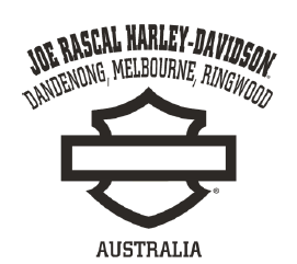 Joe Rascal X Harley-Davidson Black Bar and Shield Hoodie - With Orange Logo