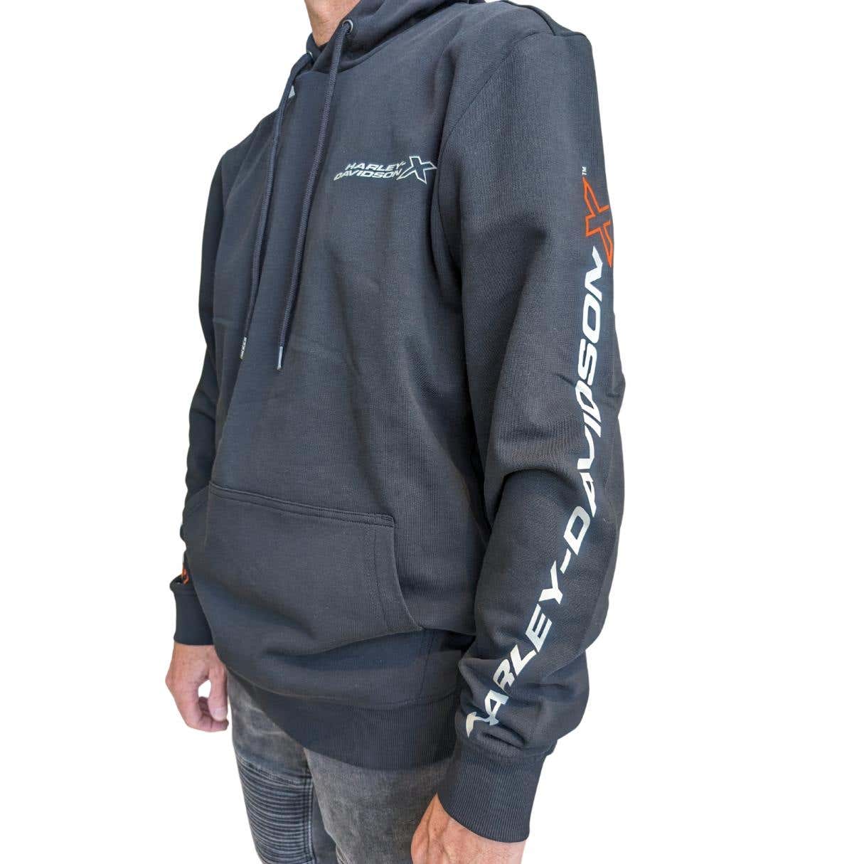 HARLEY-DAVIDSON MENS PRINTED ARM X HOODIE