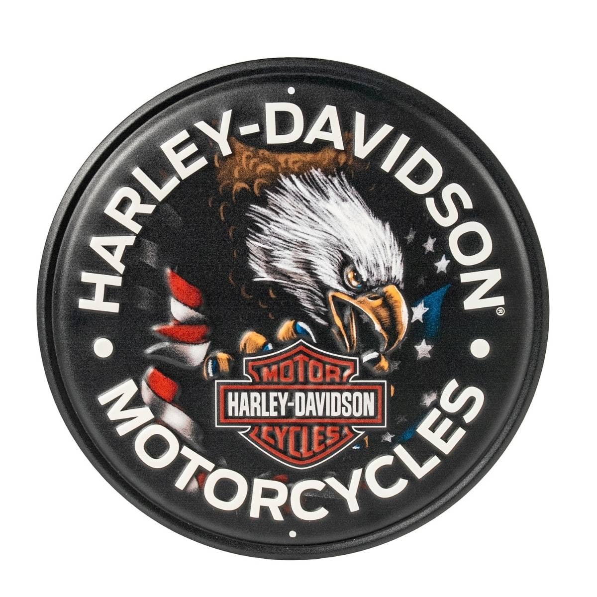 Harley-Davidson Patriotic Eagle Metal Sign