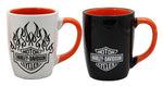 Harley-Davidson Bar & Shield Flames Colour Changing Mug Set