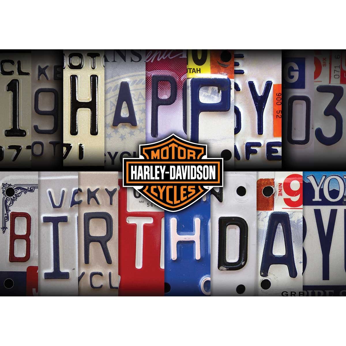 Harley-Davidson Birthday - License Plate (Embossed) – Joe Rascal Harley