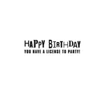 Harley-Davidson Birthday - License Plate (Embossed)