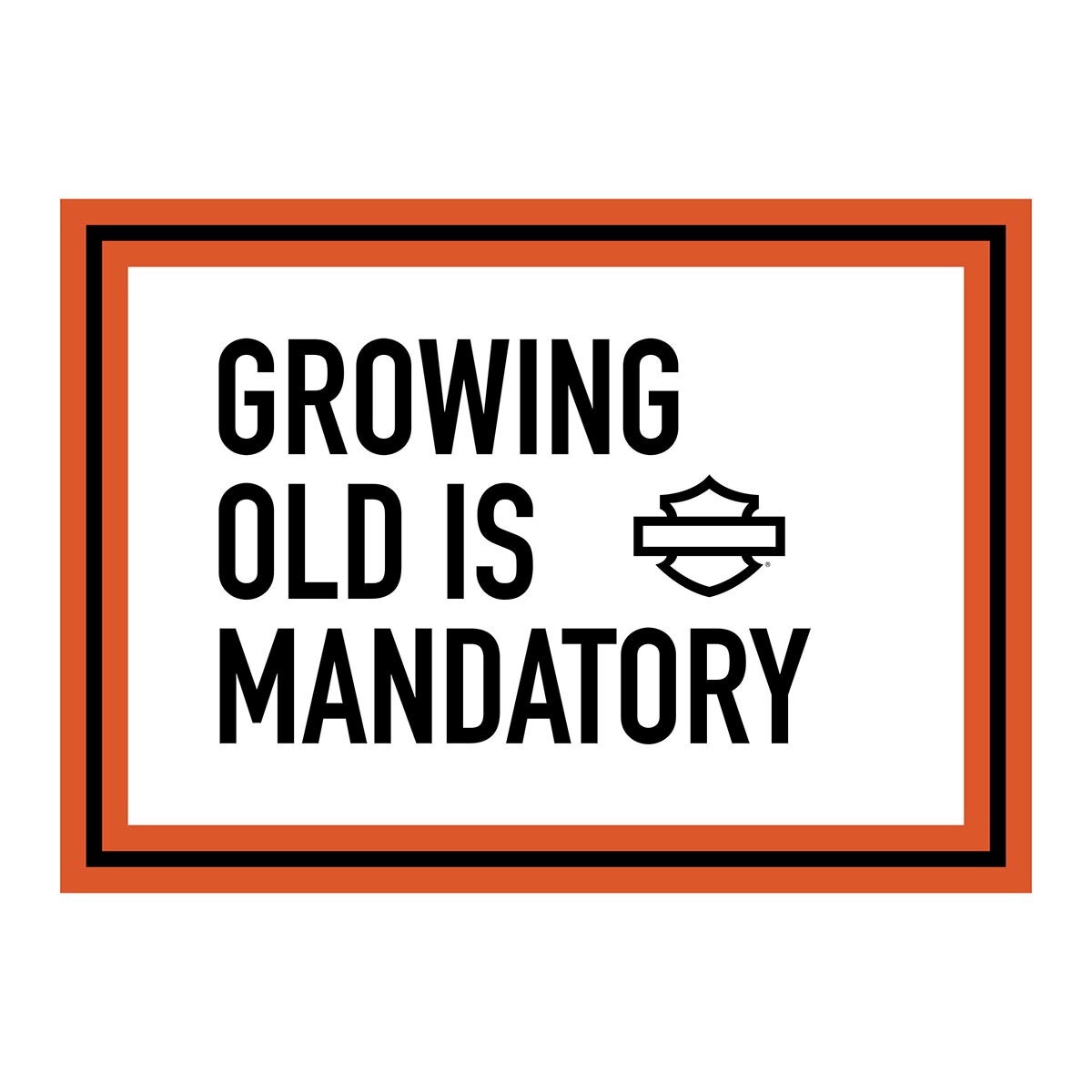 Harley-Davidson H-D™ Growing Old - Birthday Card