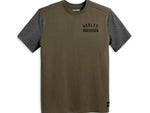 HARLEY-DAVIDSON MENS HARLEY-DAVIDSON MENS STAPLE COLORBLOCK TEE