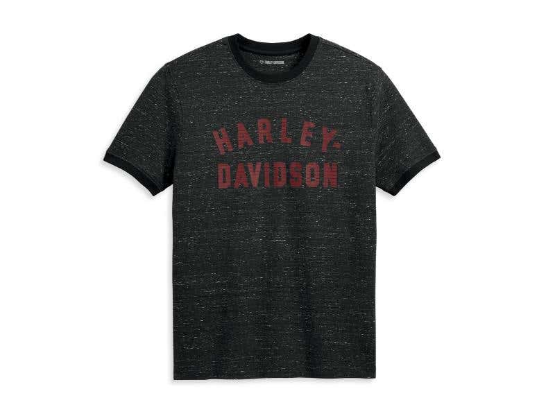 HARLEY-DAVIDSON MENS MENS STAPLE SNOW TEE - BLACK BEAUTY