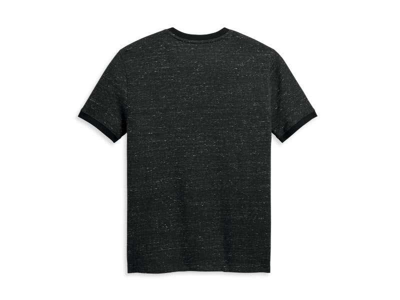 HARLEY-DAVIDSON MENS MENS STAPLE SNOW TEE - BLACK BEAUTY
