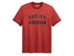 HARLEY-DAVIDSON MENS MENS STAPLE SNOW TEE - RED