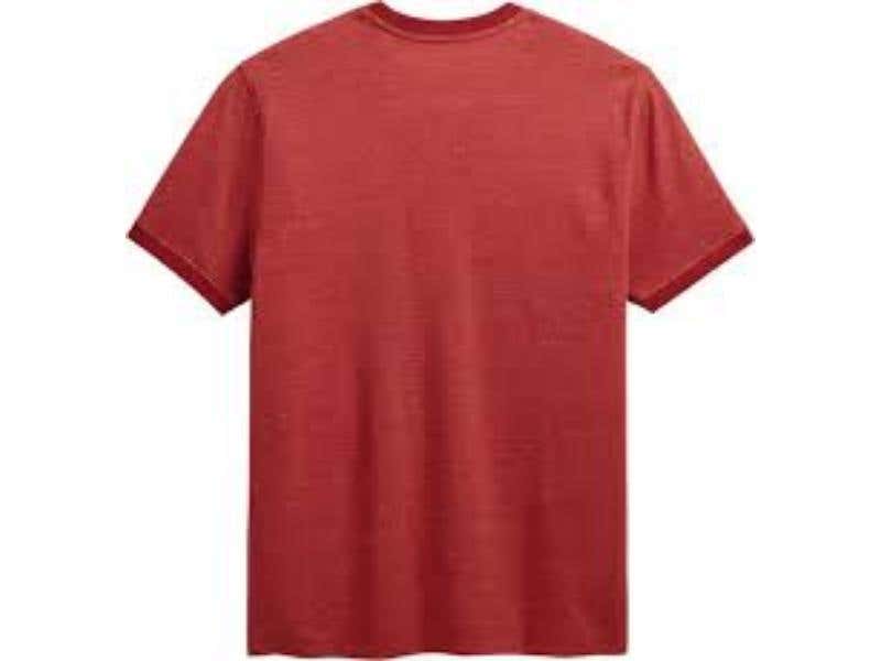HARLEY-DAVIDSON MENS MENS STAPLE SNOW TEE - RED