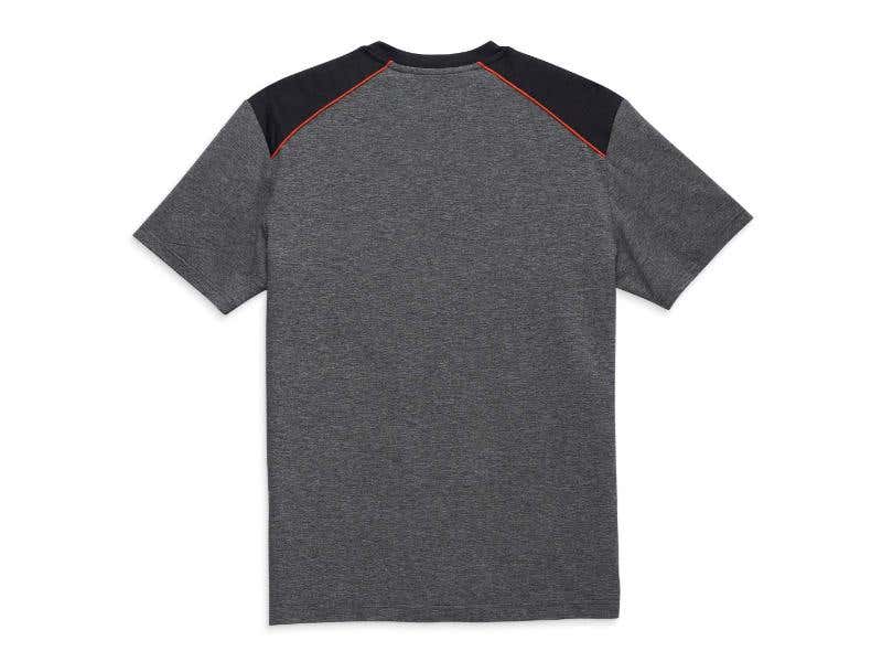 HARLEY-DAVIDSON MENS MENS BAR & SHIELD PERFORMANCE TEE - BLACK BEAUTY