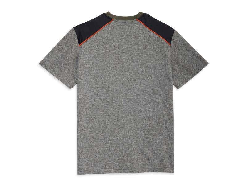 HARLEY-DAVIDSON MENS MENS BAR & SHIELD PERFORMANCE TEE - GRAPE LEAF