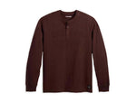 HARLEY-DAVIDSON MENS MENS RALLY RACER HENLEY - JAVA